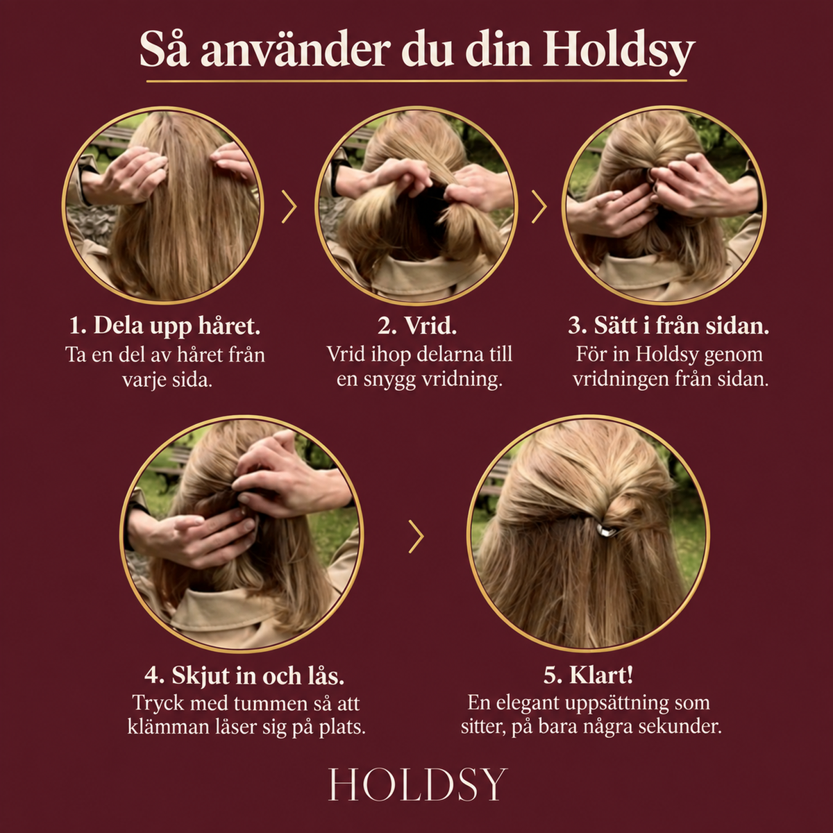 Holdsy - Perfekt uppsatt hår hela dagen