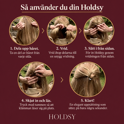 Holdsy - Perfekt uppsatt hår hela dagen